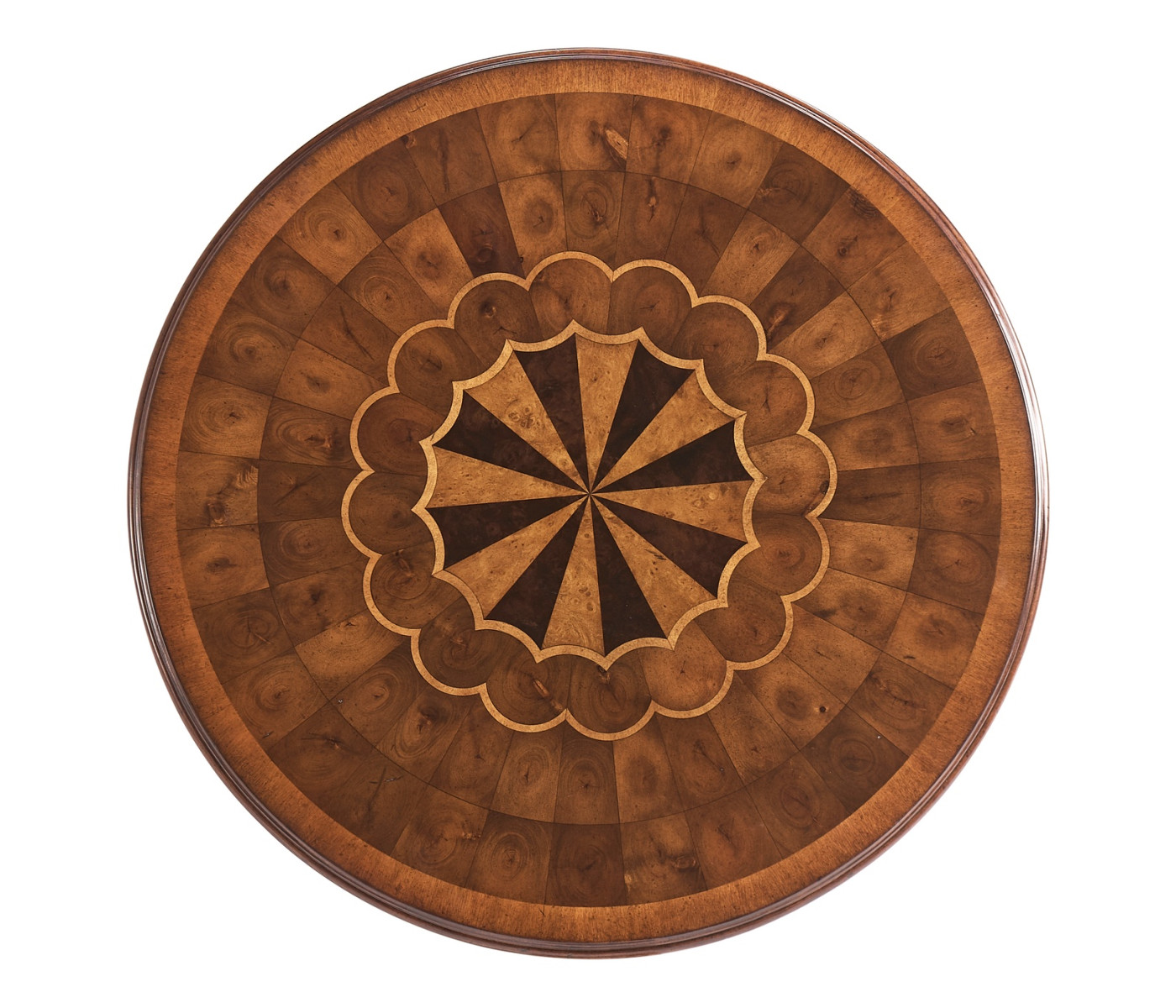 Oyster Veneer Lamp Table