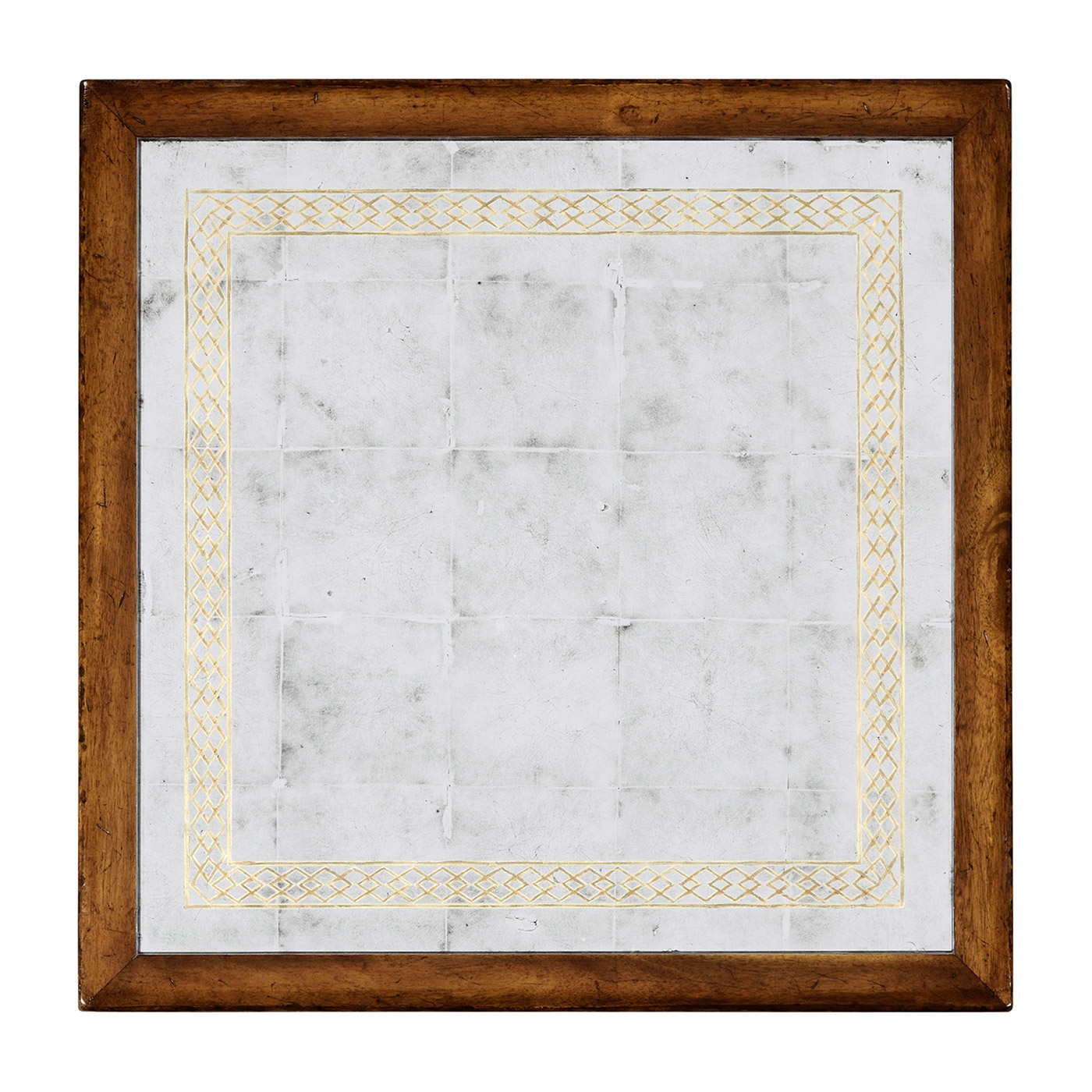 Walnut and Églomisé Side Table