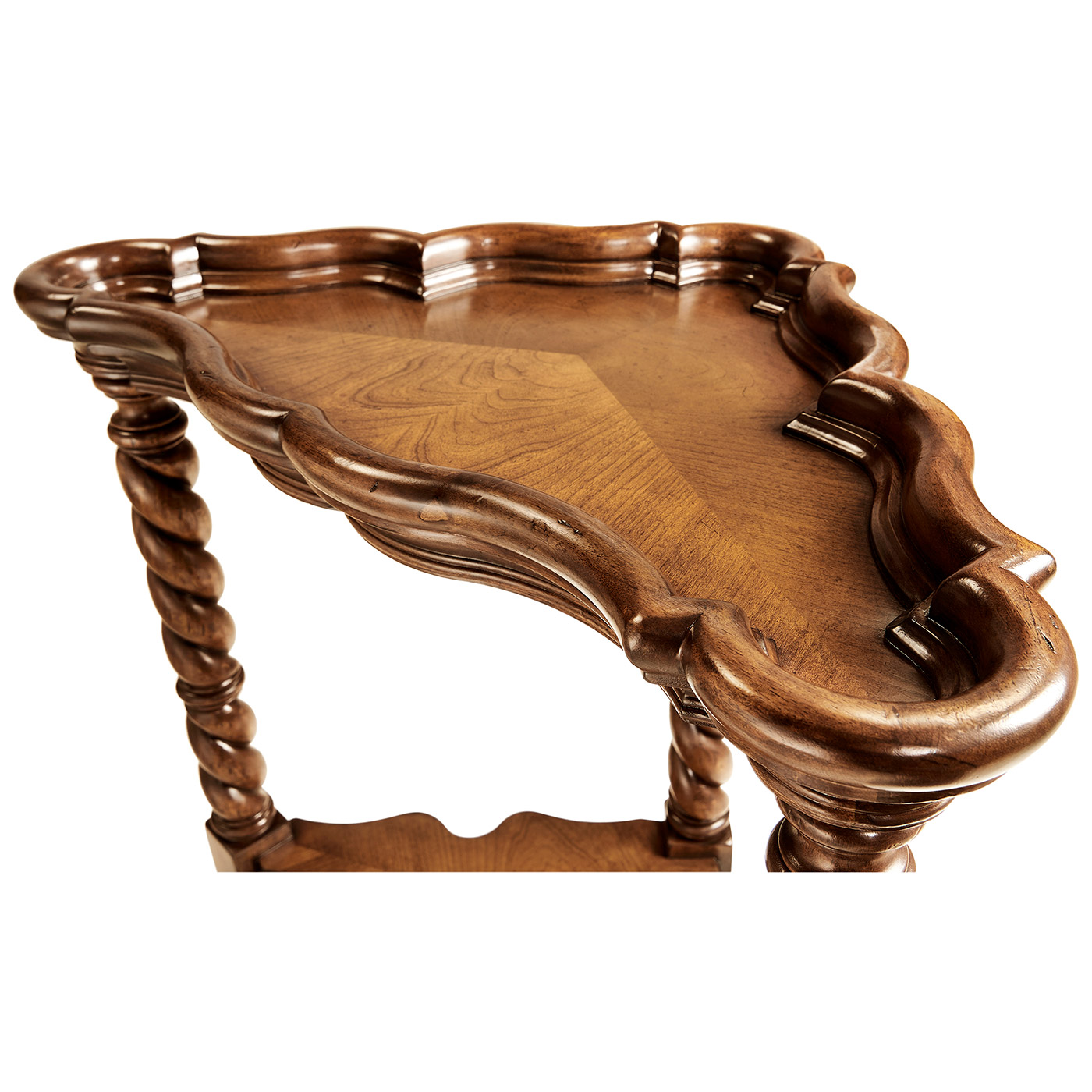 Serpentine corner table