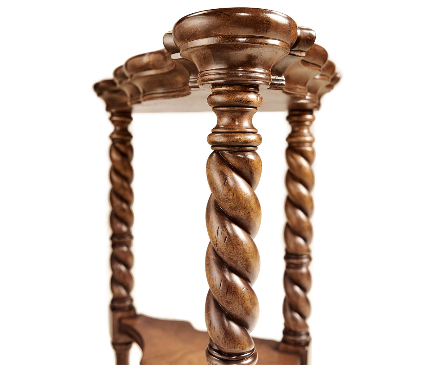 Serpentine corner table