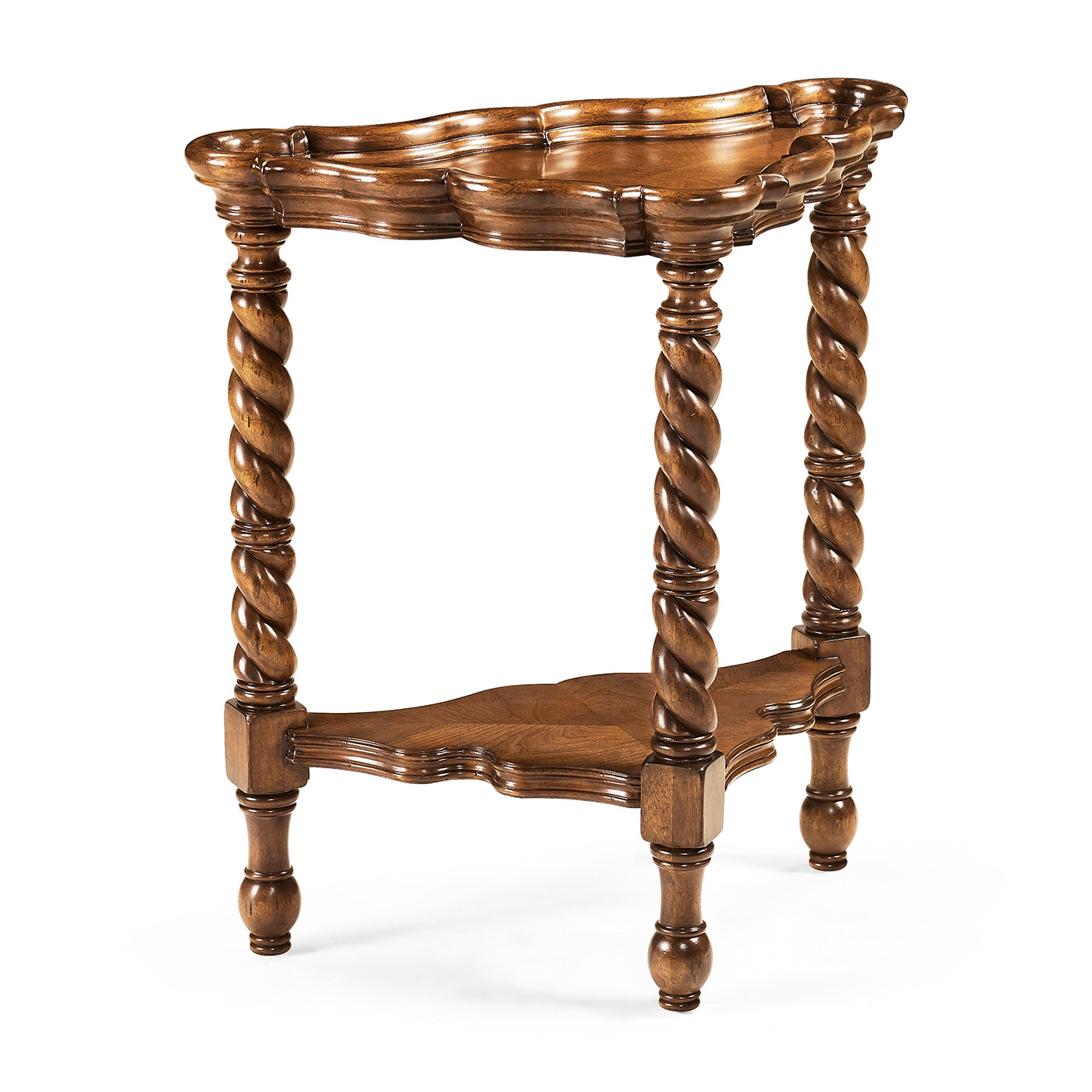 Serpentine corner table