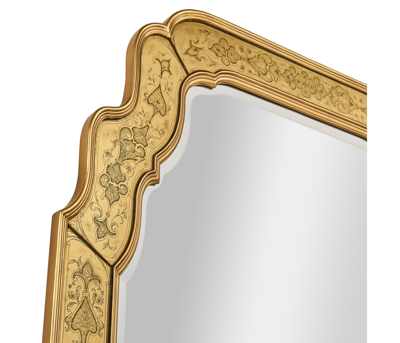 William & Mary Style Gold Églomisé Mirror