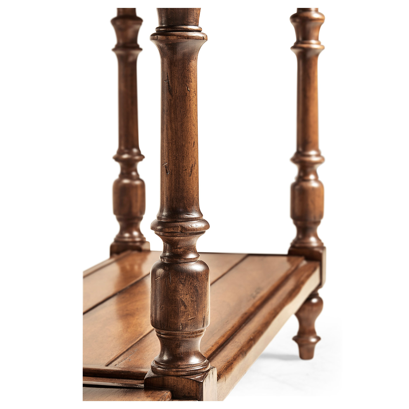 Planked walnut double sideboard