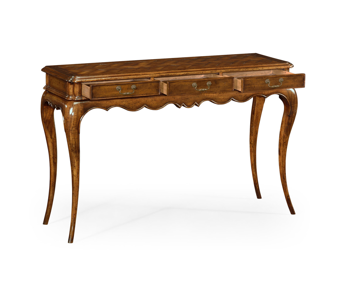 French style walnut console