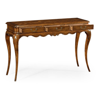 French style walnut console