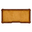 Leather & walnut bureau plat