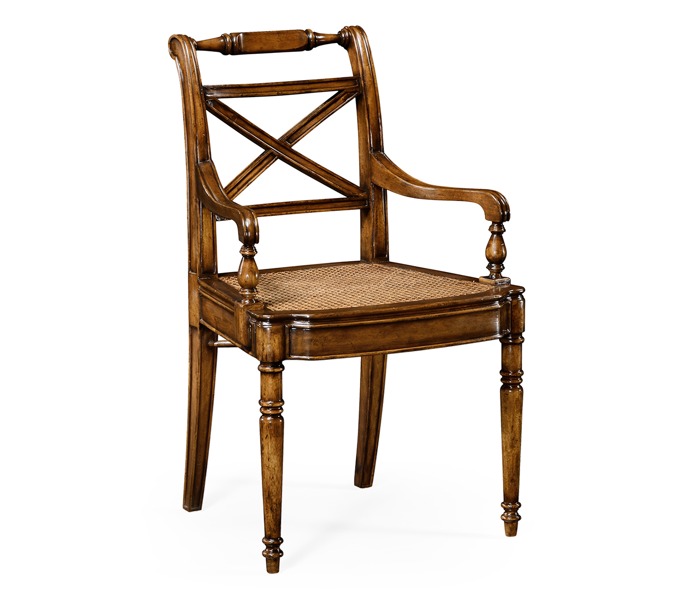 Regency Cross Frame Back Arm Chair