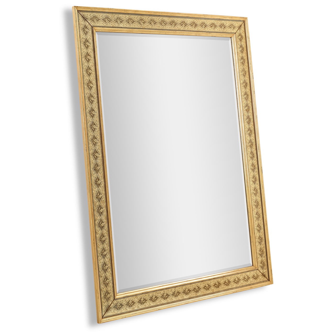 Rectangular Mirror with Églomisé Gilt Borders