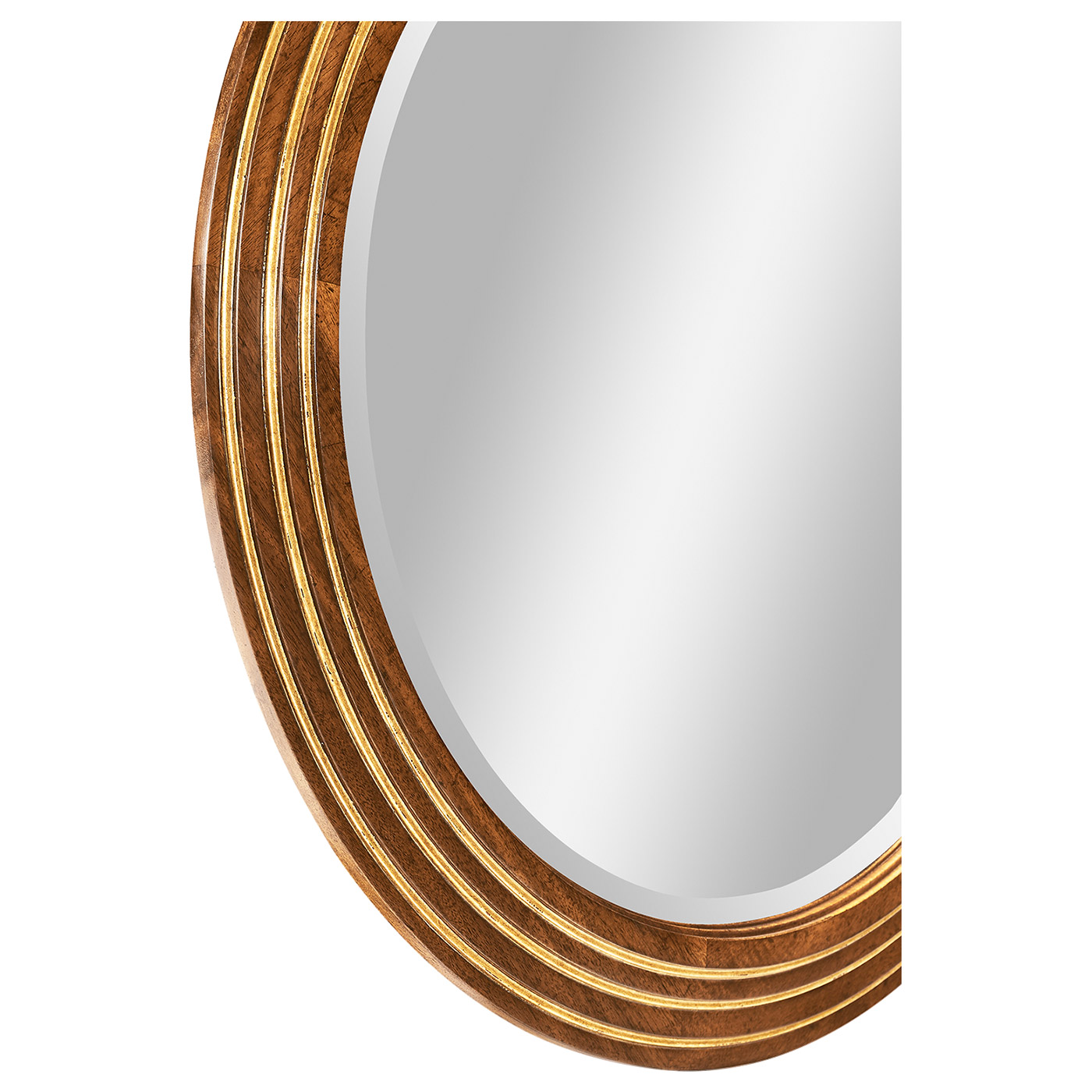 Circular stepped surround mirror (Small plain glass)
