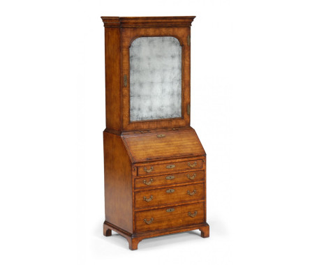 Bureau cabinet with églomisé glass door