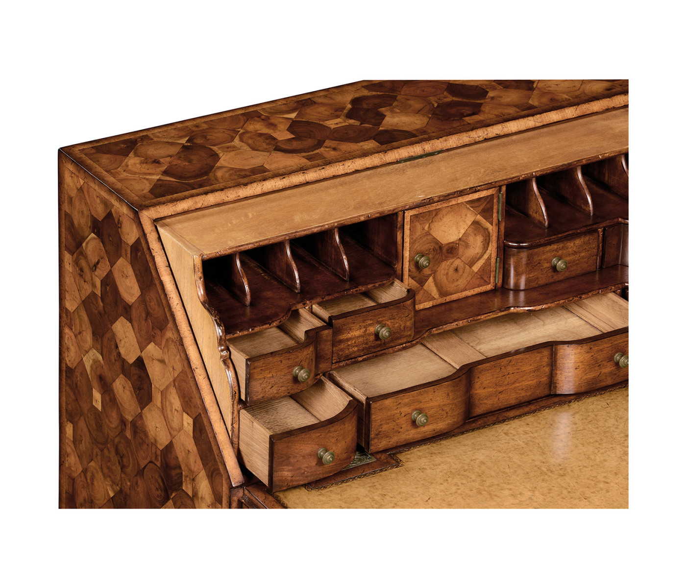 William & Mary Walnut & Oyster Bureau