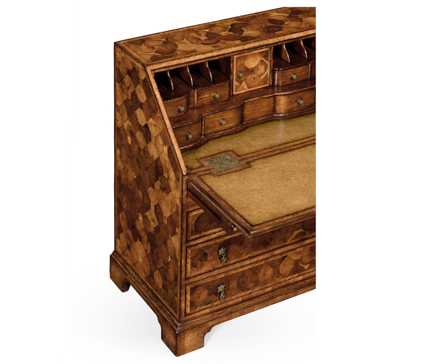 William & Mary Walnut & Oyster Bureau