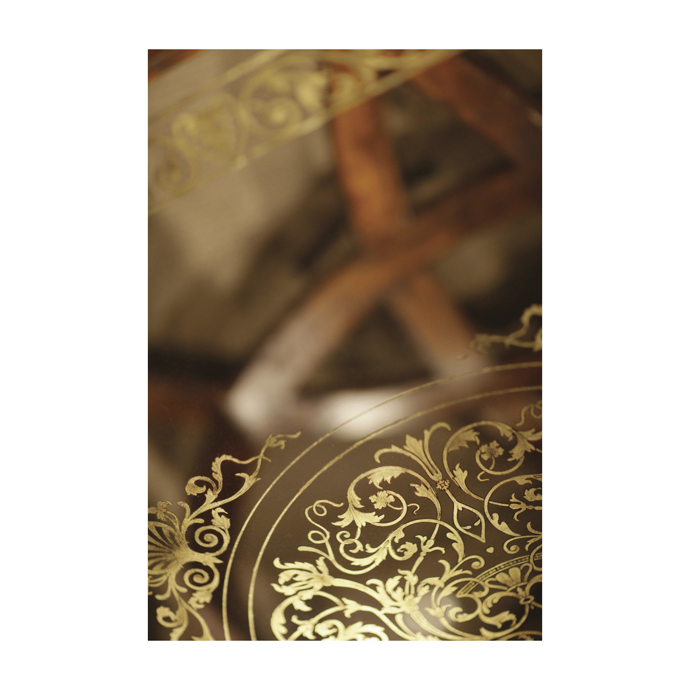 Square oyster coffee table glass top (52