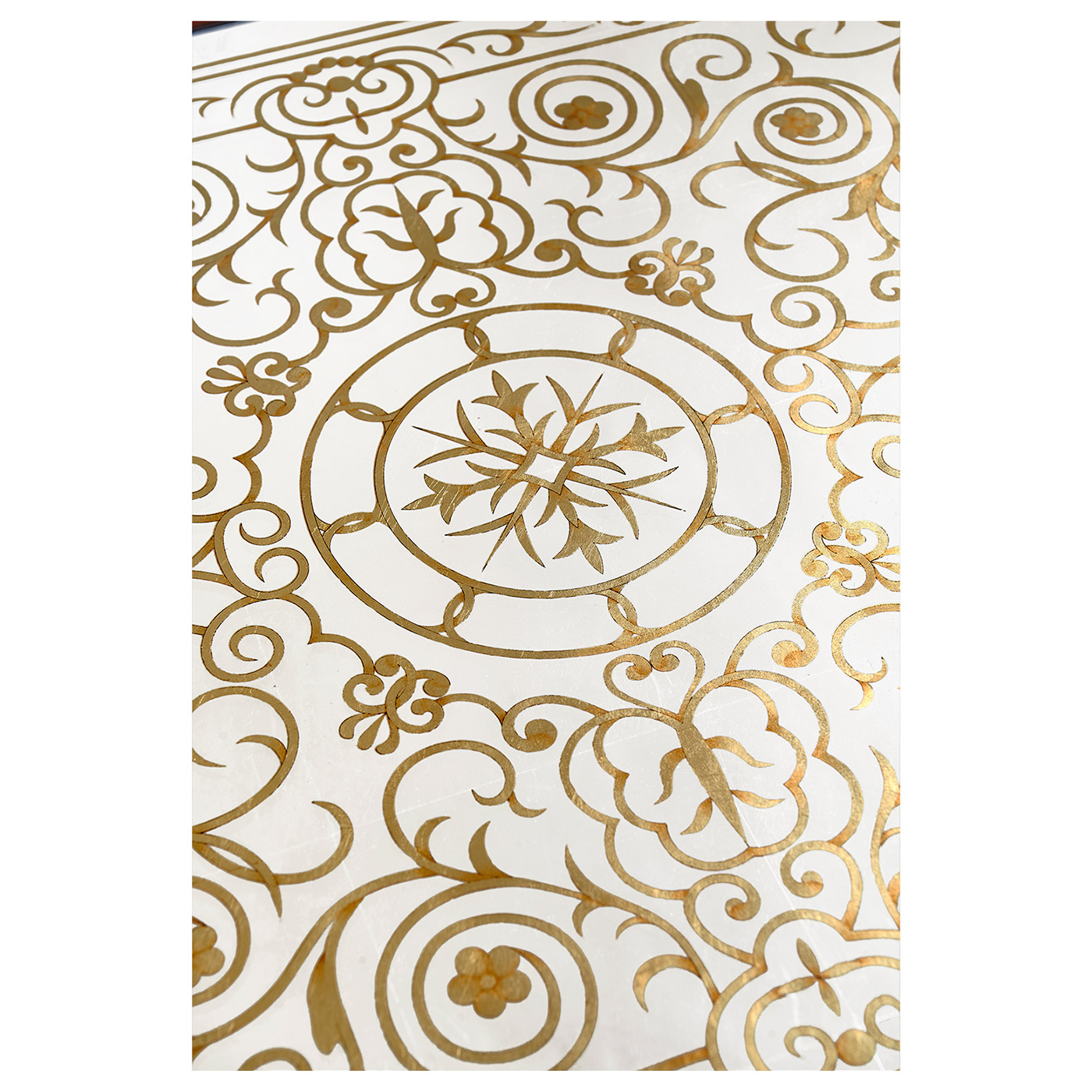 Églomisé library table