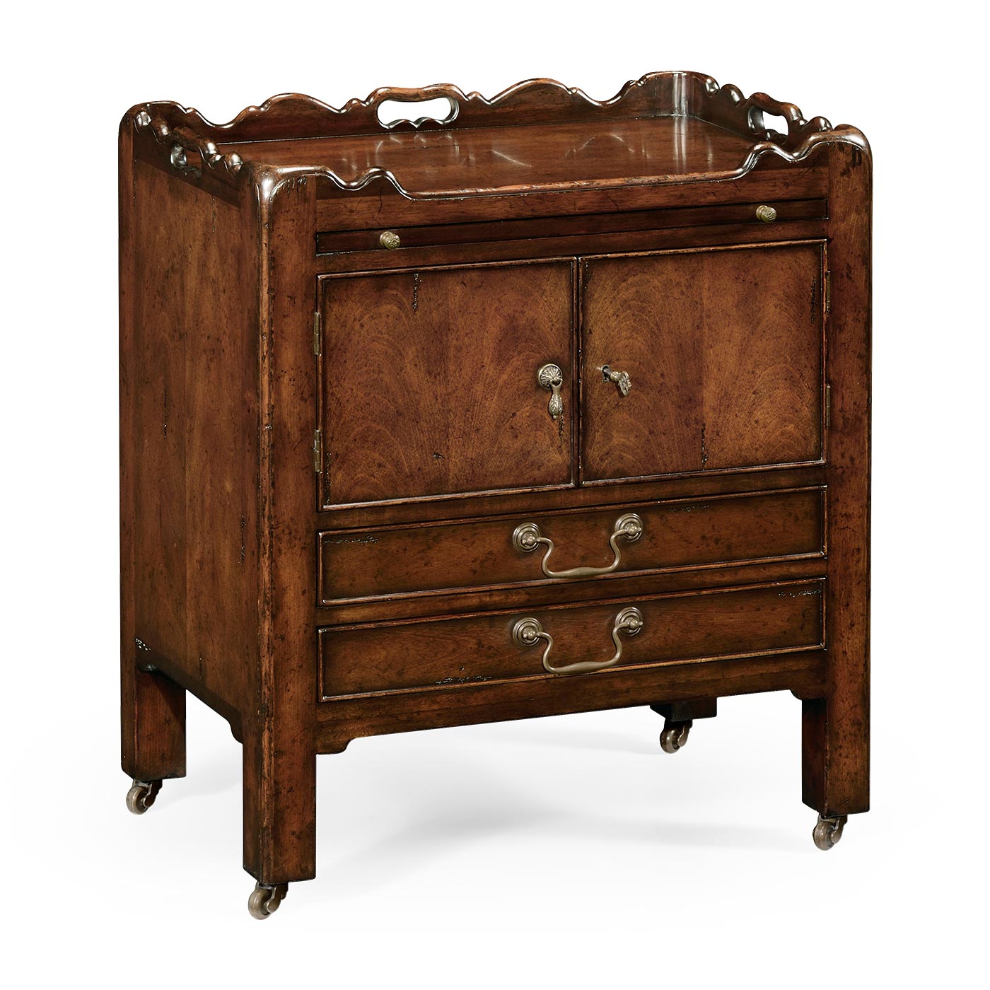 George III Style Mahogany Bedside Cabinet