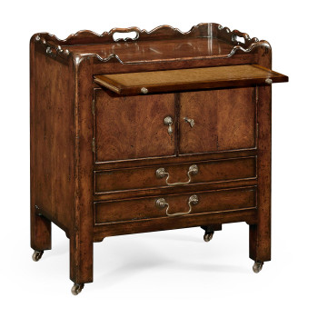 George III Style Mahogany Bedside Cabinet