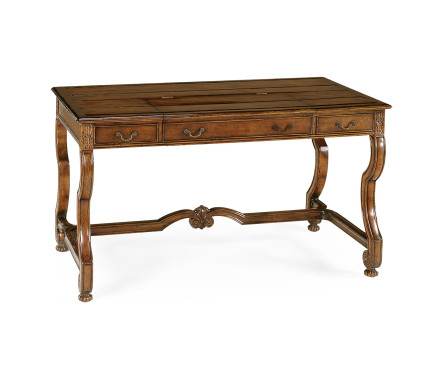 Country style walnut extending desk (Large)