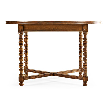 Round Parquet Breakfast Table 48