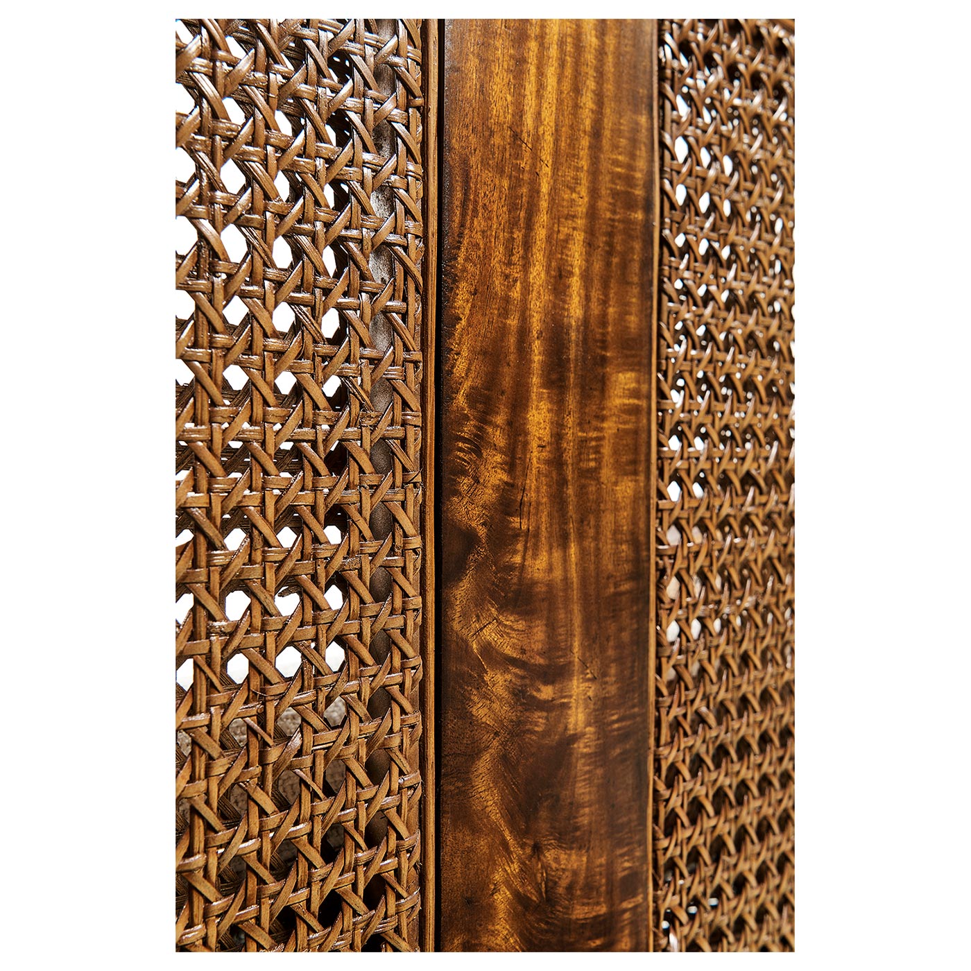 Walnut 2-Seater Salon Settee Cane Back