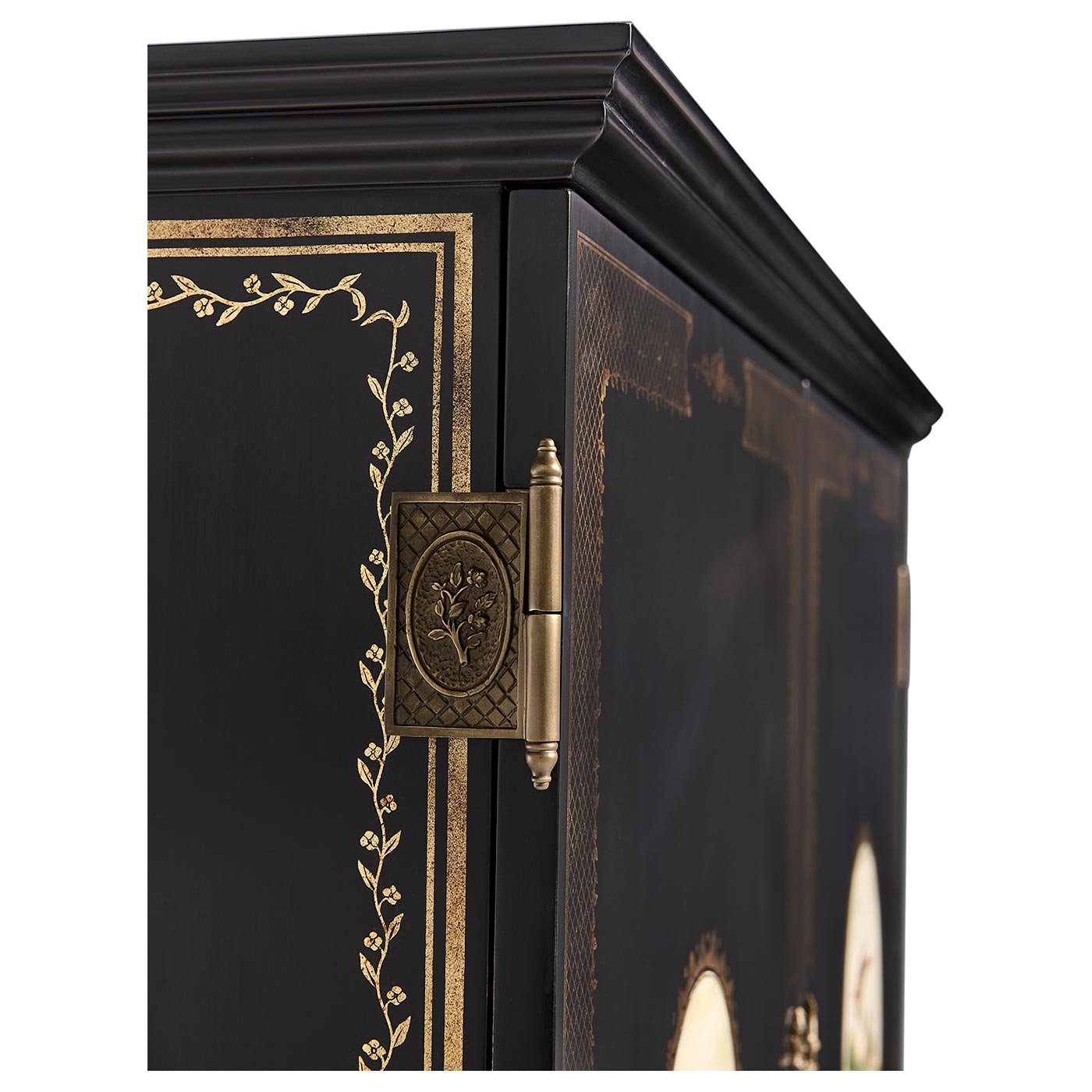 Black Painted Drinks Cabinet