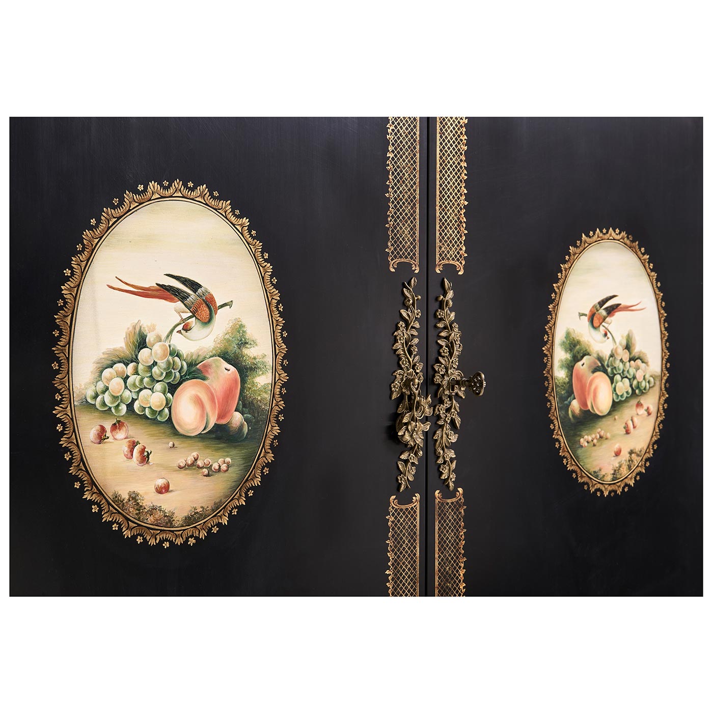 Black Painted Drinks Cabinet