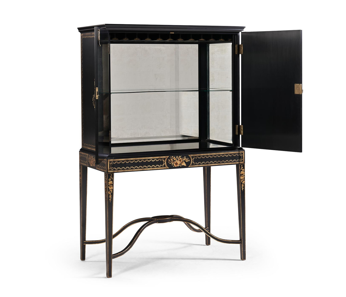 Black Painted Drinks Cabinet