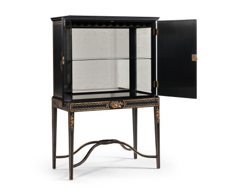 Black Painted Drinks Cabinet
