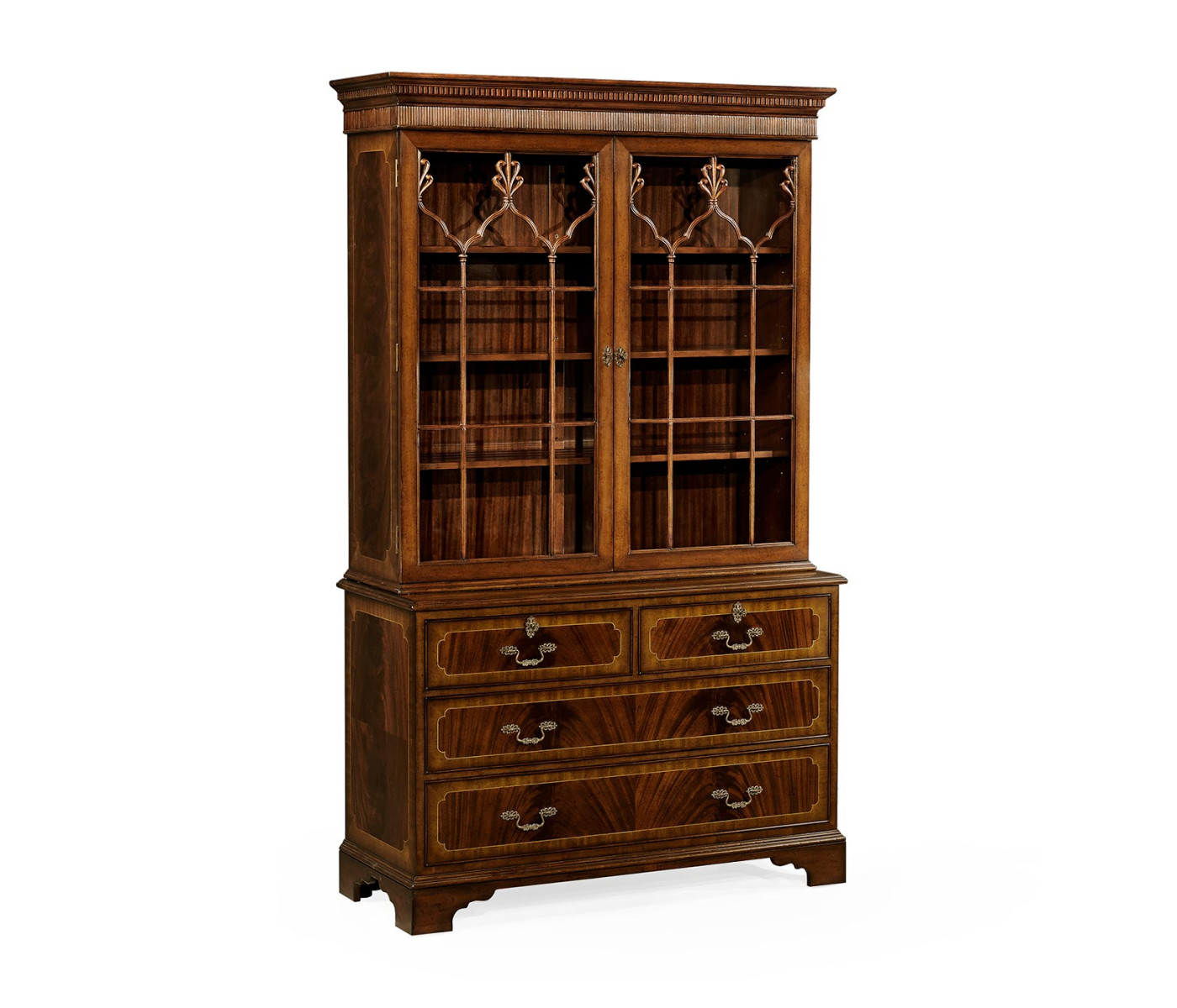 Late Regency Mahogany Glazed Display Cabinet
