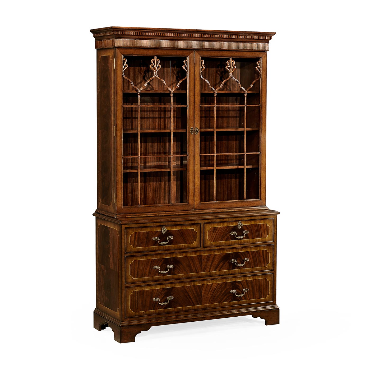 Late Regency Mahogany Glazed Display Cabinet