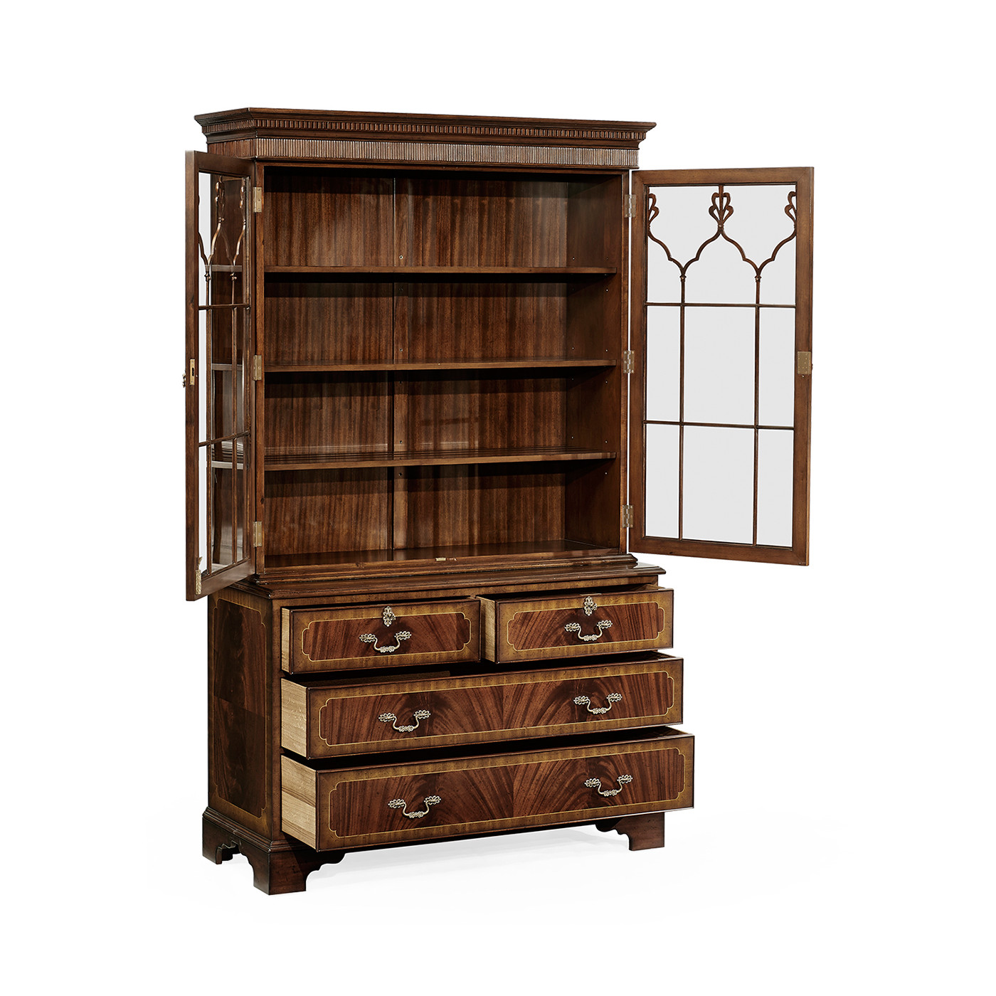 Late Regency Mahogany Glazed Display Cabinet