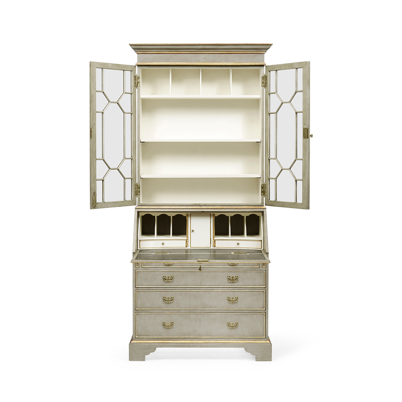 Buckingham Georgian Grey & Gilded Secretary