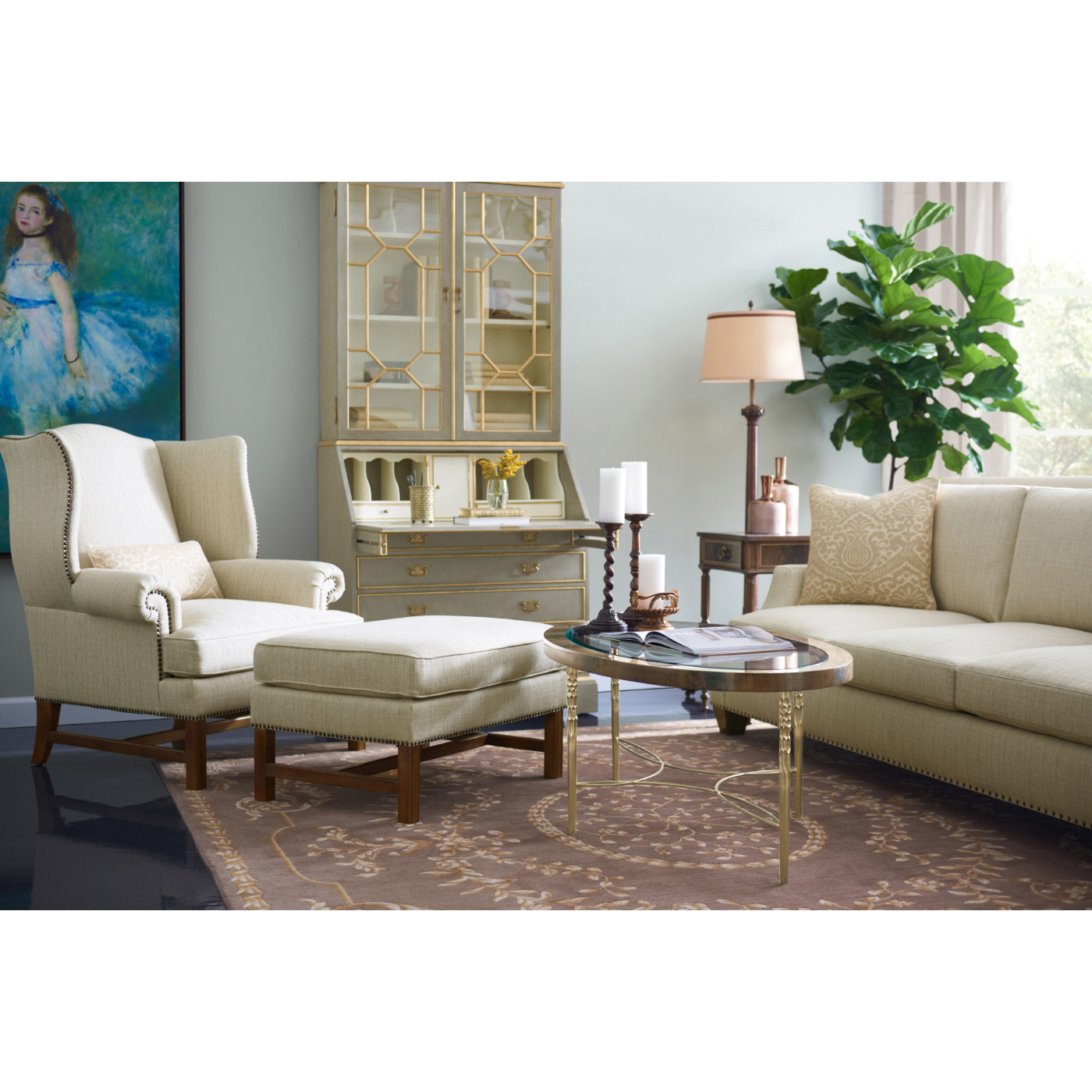 Buckingham Georgian Grey & Gilded Secretary