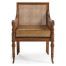 Walnut Caned Bergere Chair
