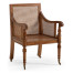 Walnut Caned Bergere Chair