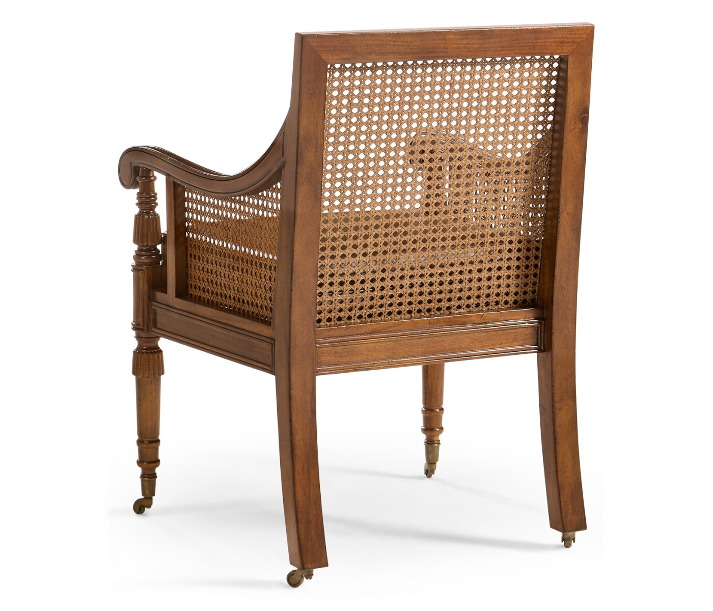Walnut Caned Bergere Chair