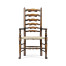 Casual Ladderback Golden Ale Dining Arm Chair