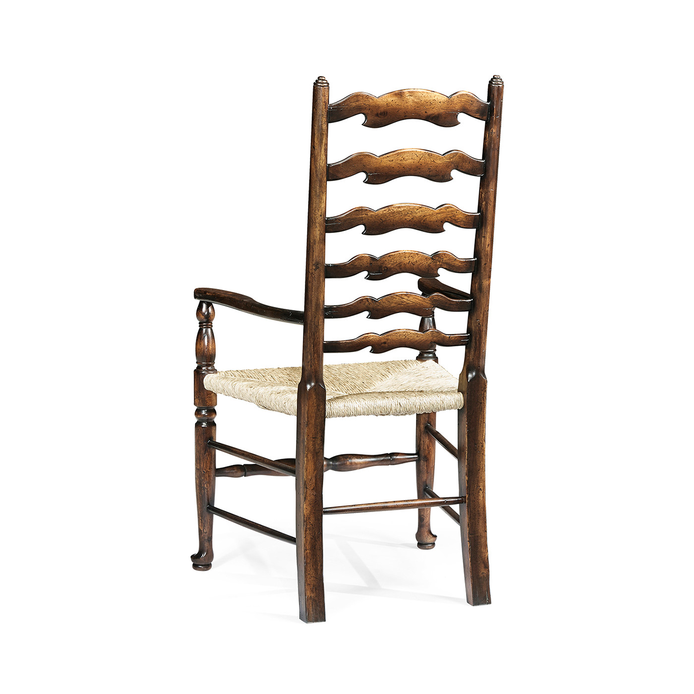 Casual Ladderback Golden Ale Dining Arm Chair