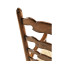 Traditional Ladderback Walnut Dining Arm Chair