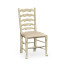 Traditional Ladderback Grey Painted Dining Side Chair
