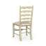 Traditional Ladderback Grey Painted Dining Side Chair