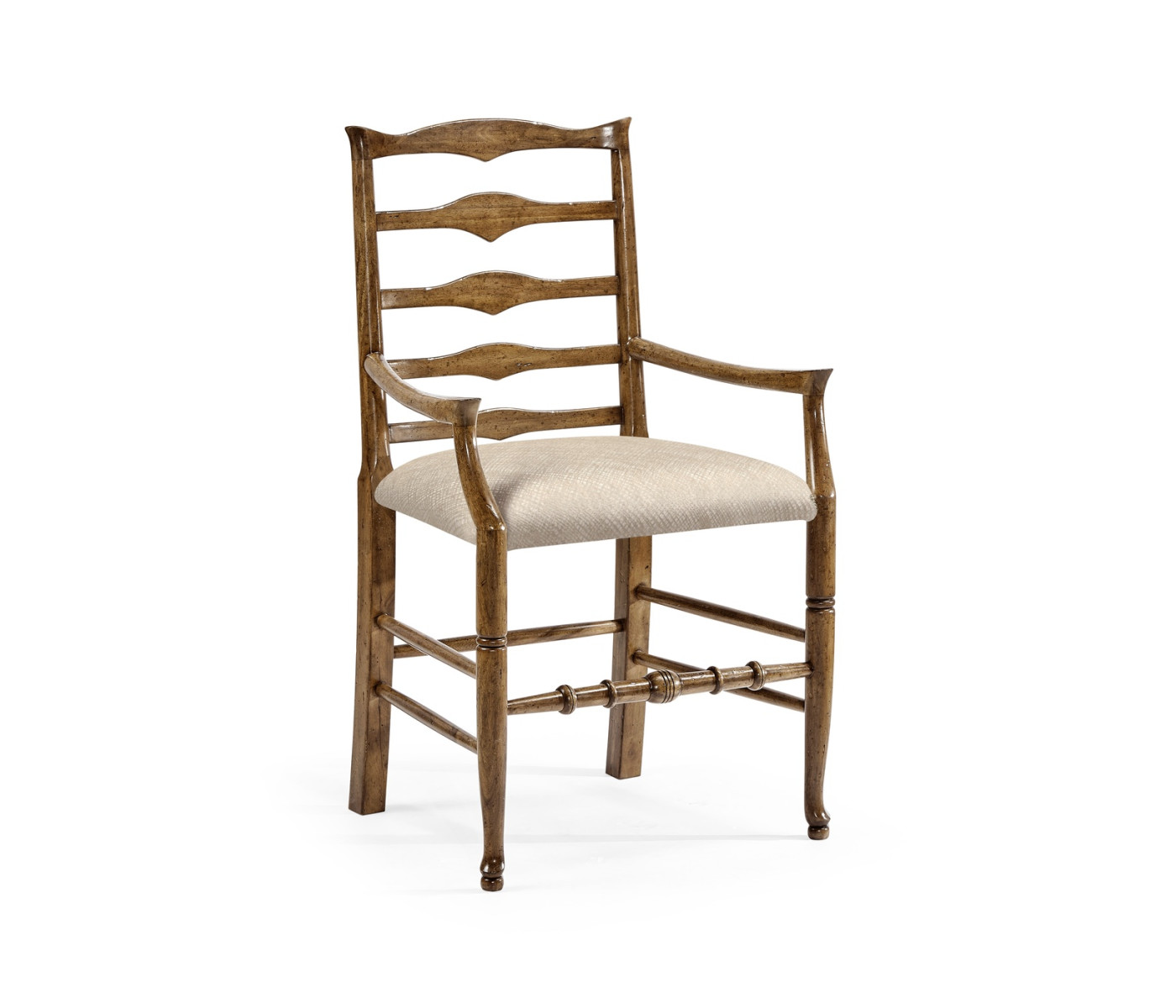 Casual Triangular Ladderback Arm Chair