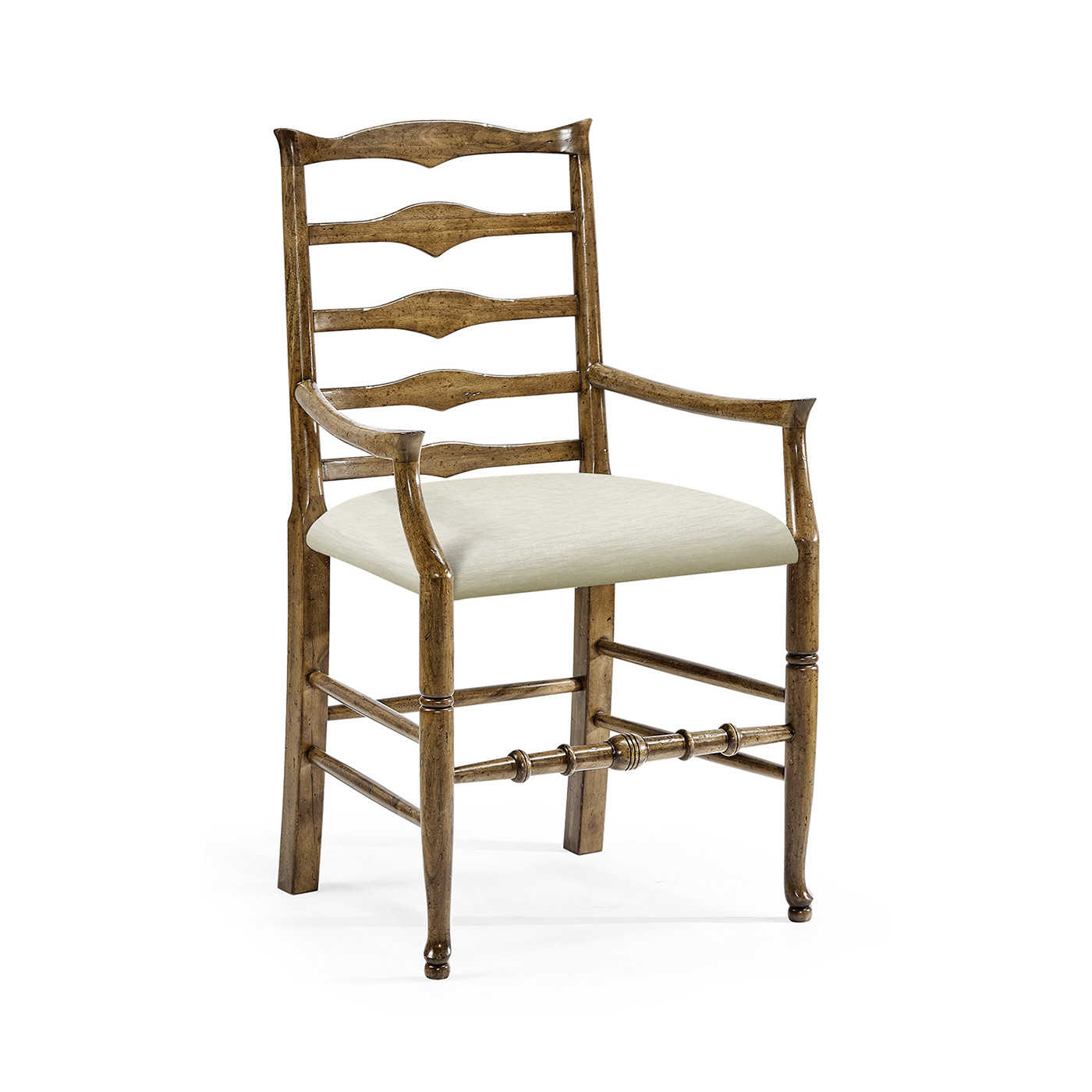 Casual Triangular Ladderback Arm Chair