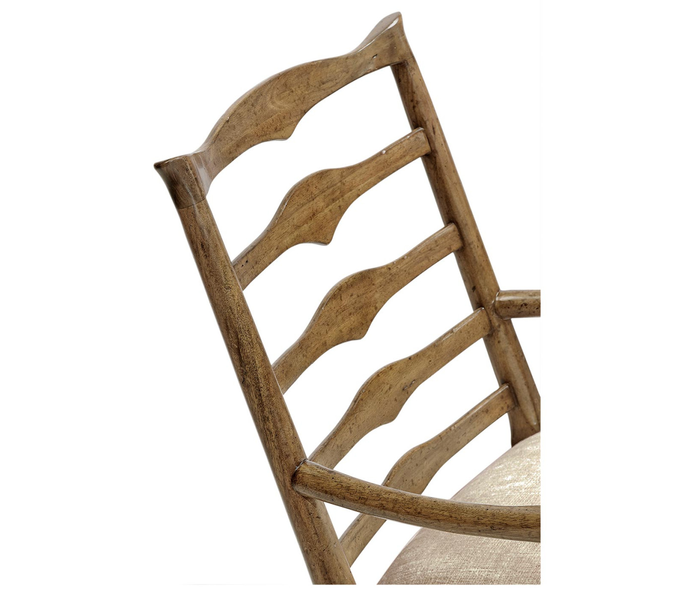 Casual Triangular Ladderback Arm Chair