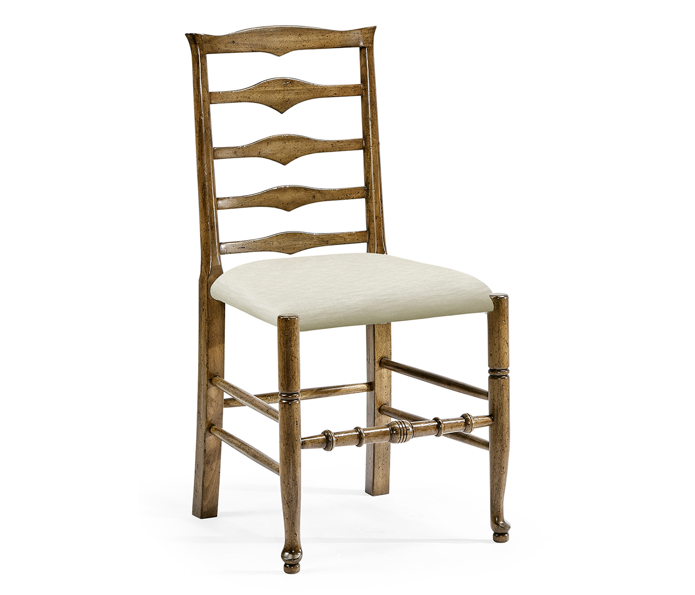 Casual Triangular Ladderback Side Chair