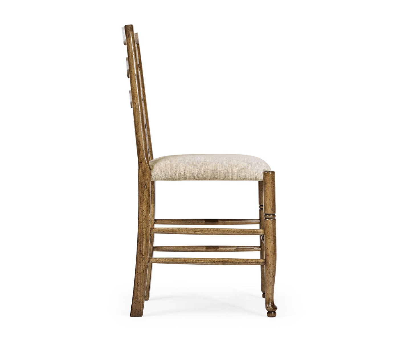 Casual Triangular Ladderback Side Chair