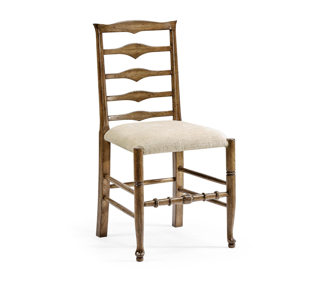 Casual Triangular Ladderback Side Chair