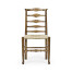Casual Triangular Ladderback Side Chair