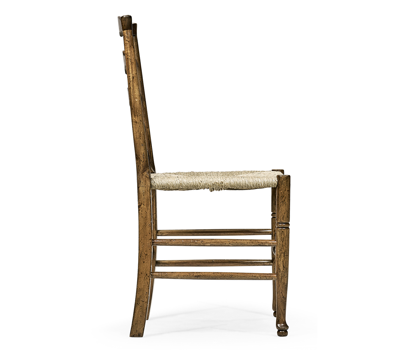 Casual Triangular Ladderback Side Chair