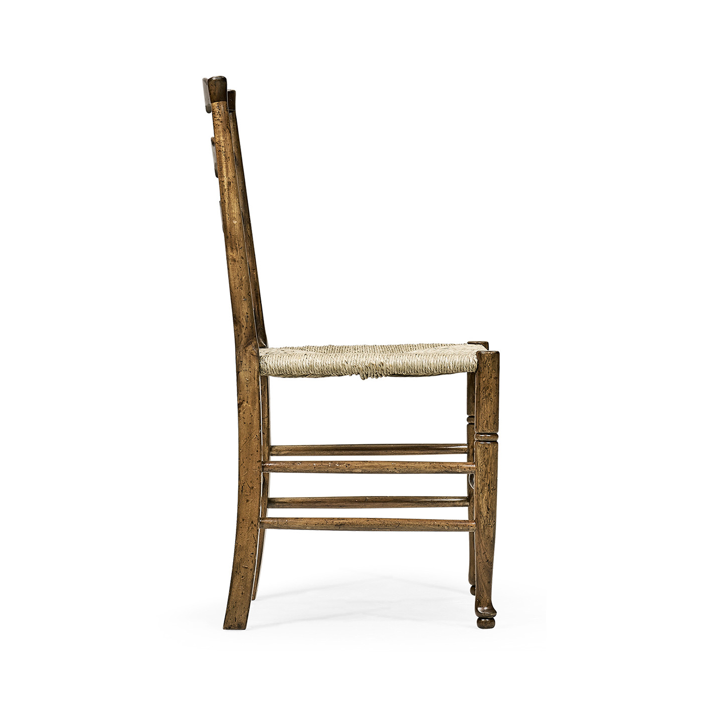 Casual Triangular Ladderback Side Chair