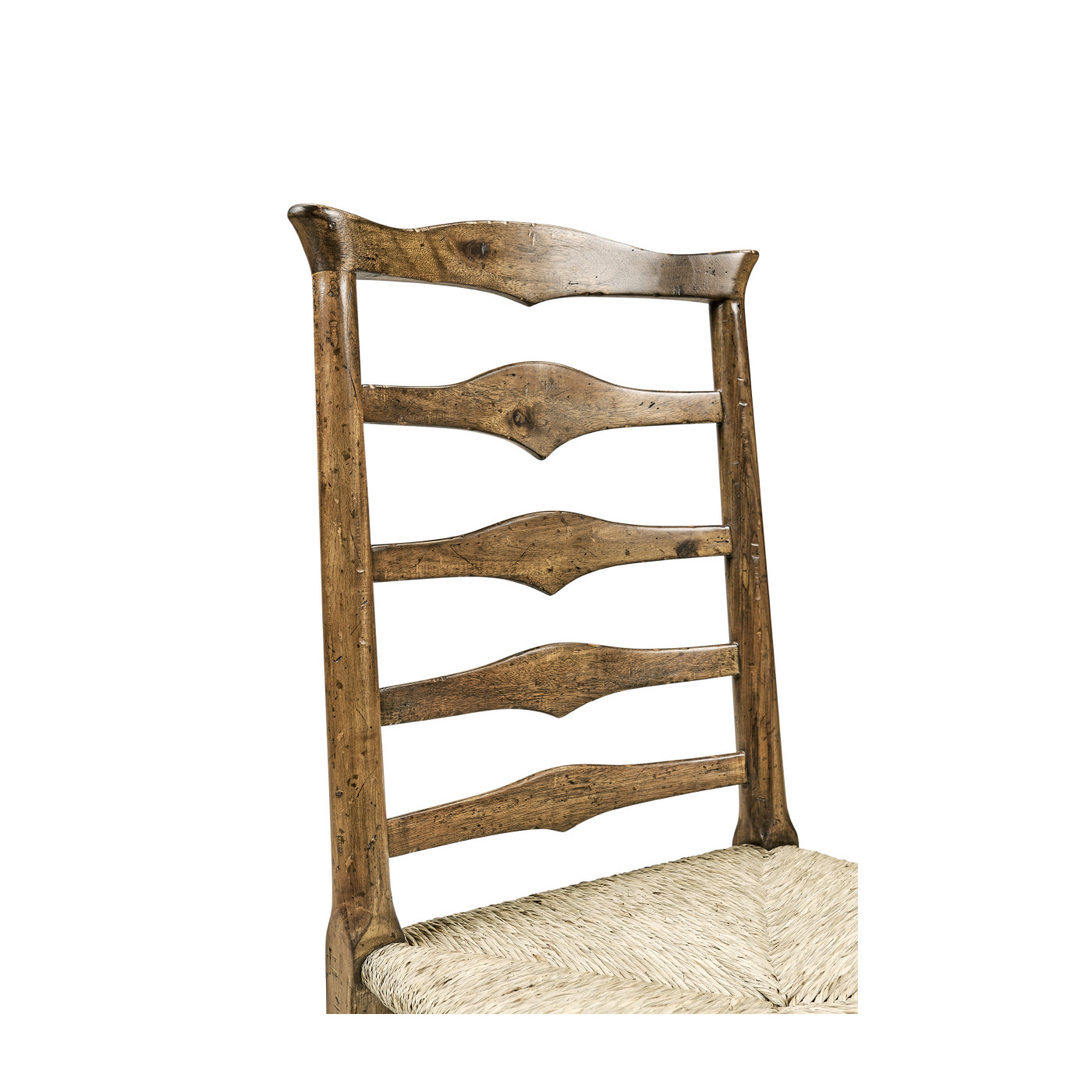 Casual Triangular Ladderback Side Chair